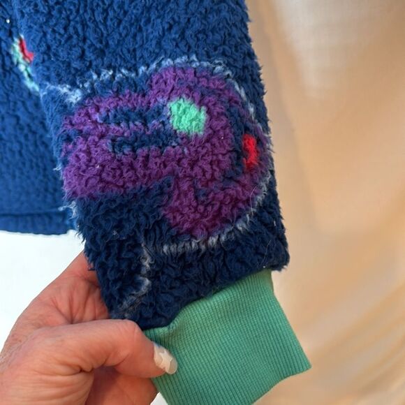 Disney Parks Mickey Mouse Sherpa Fleece Crewneck Sweatshirt. Size Small. Unisex. - Picture 3 of 8